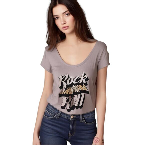 NWOT Color Bear Rock And Roll Short Sleeve Top - Picture 1 of 4